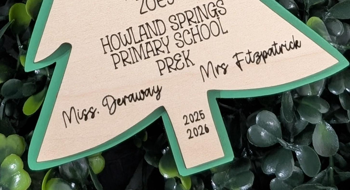 Personalized classroom teacher ornament holiday keepsake