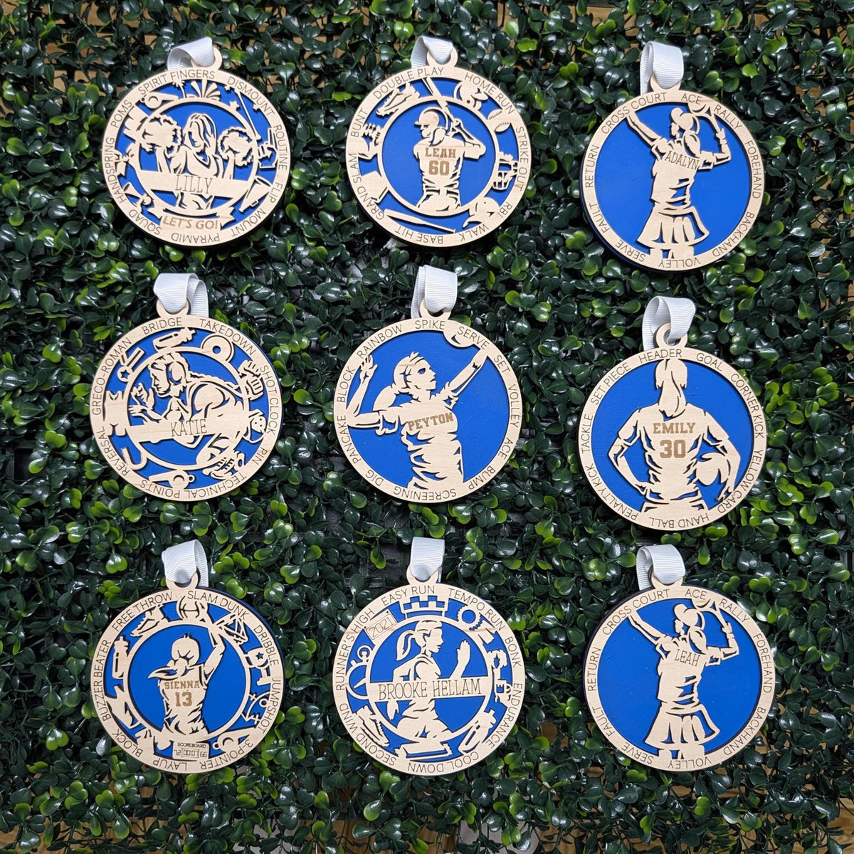 Personalized sports Christmas ornament athlete keepsake