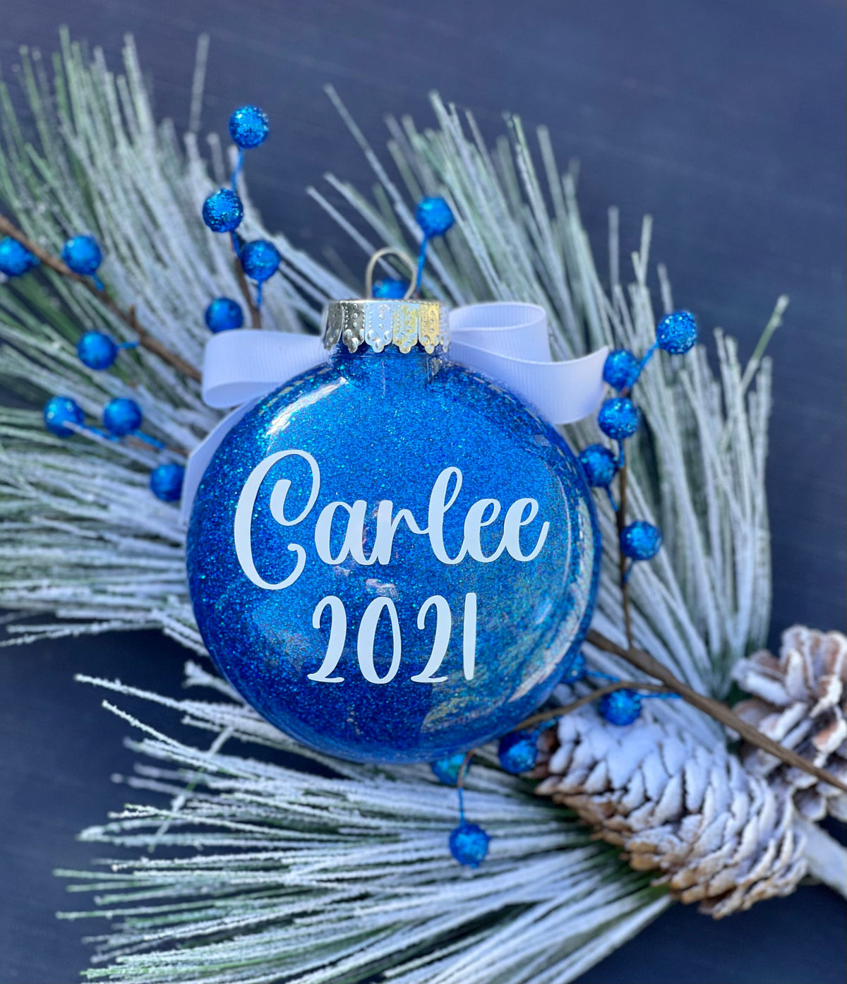Personalized college ornament graduation keepsake