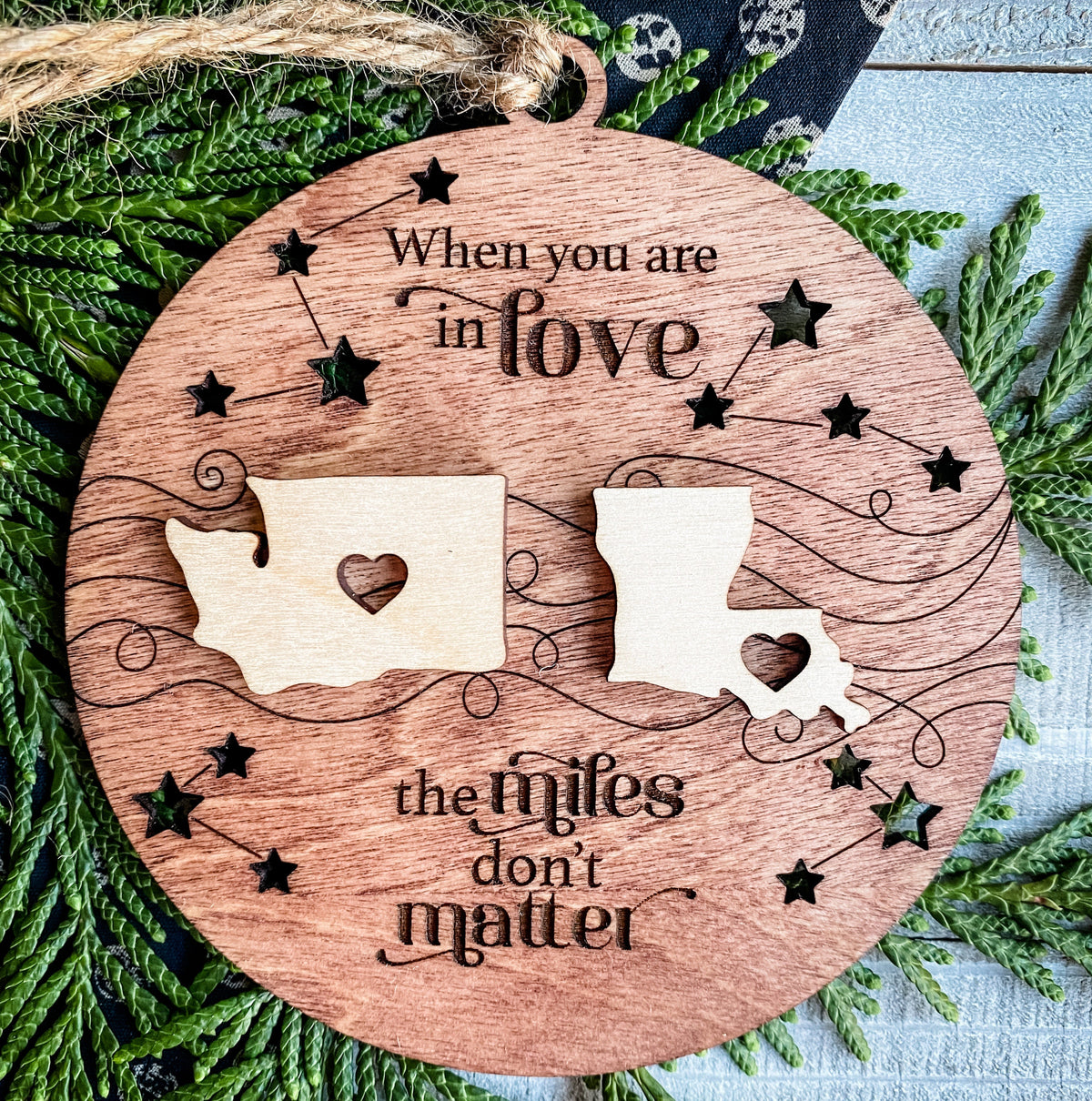 Personalized togetherness family ornament or magnet keepsake