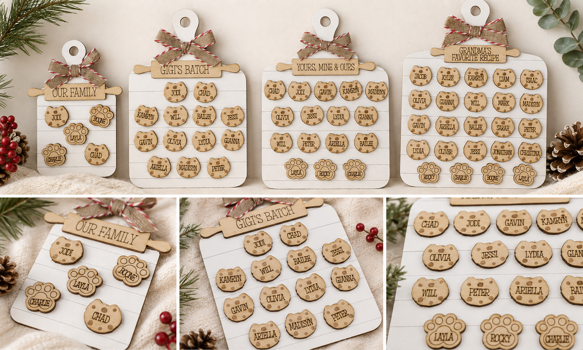 Personalized Large Family Ornament or Magnet