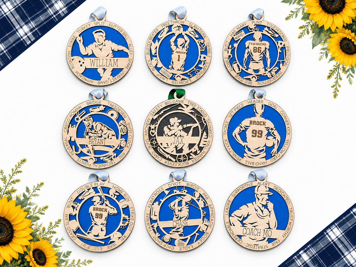 Personalized Sports & Activities Christmas Ornament