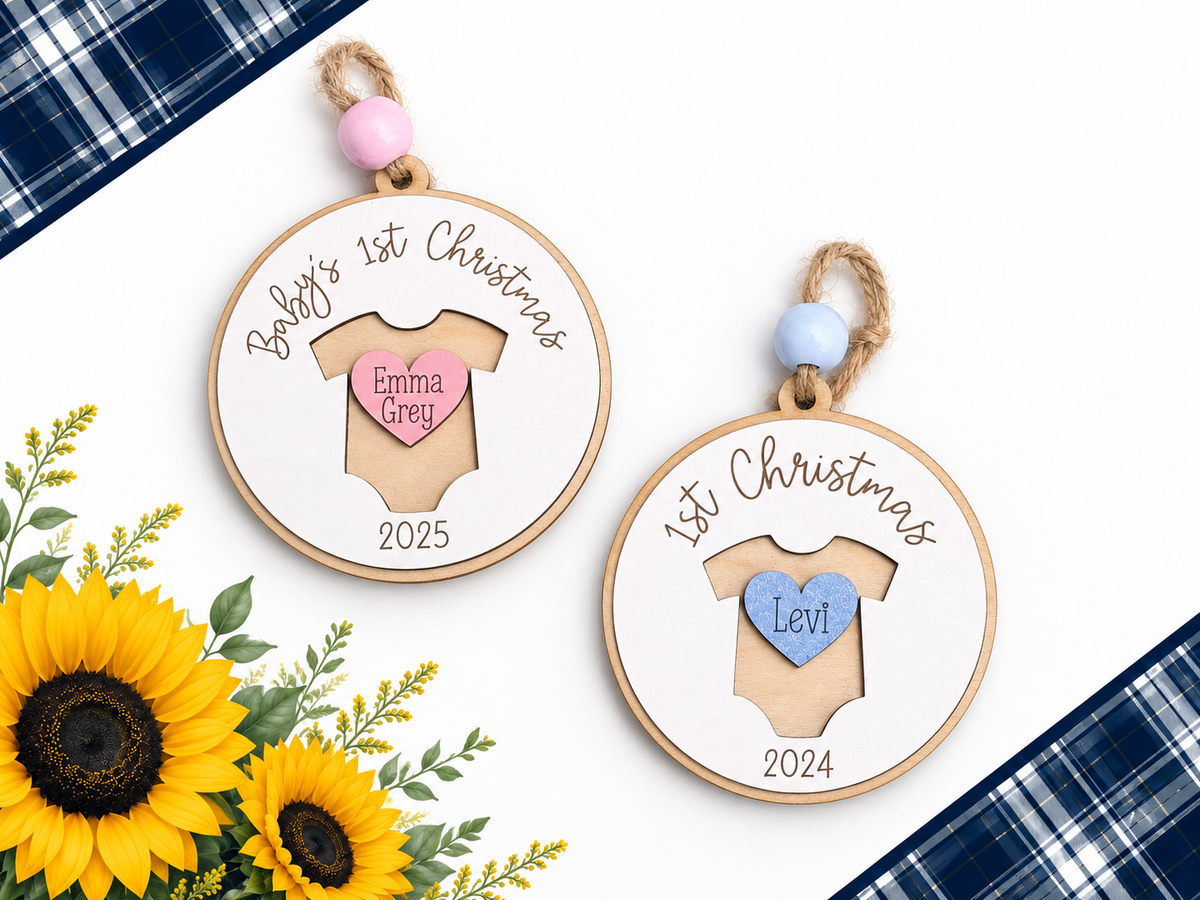 Personalized Baby's First Christmas Ornament – Fundraiser Item