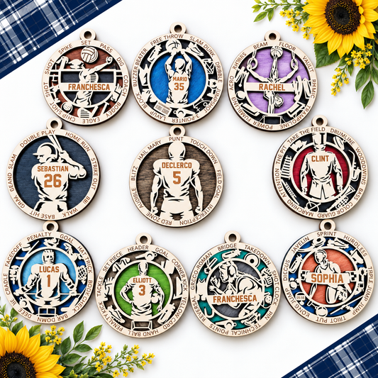 Personalized Sports & Activities Christmas Ornament – Fundraiser Item