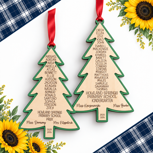 Personalized Classroom Teacher Ornament – Fundraiser Item