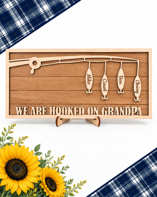 Personalized Fishing Lure Sign – Fundraiser Item