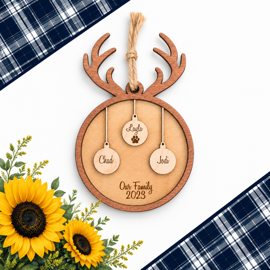 Personalized Family Christmas Ornament