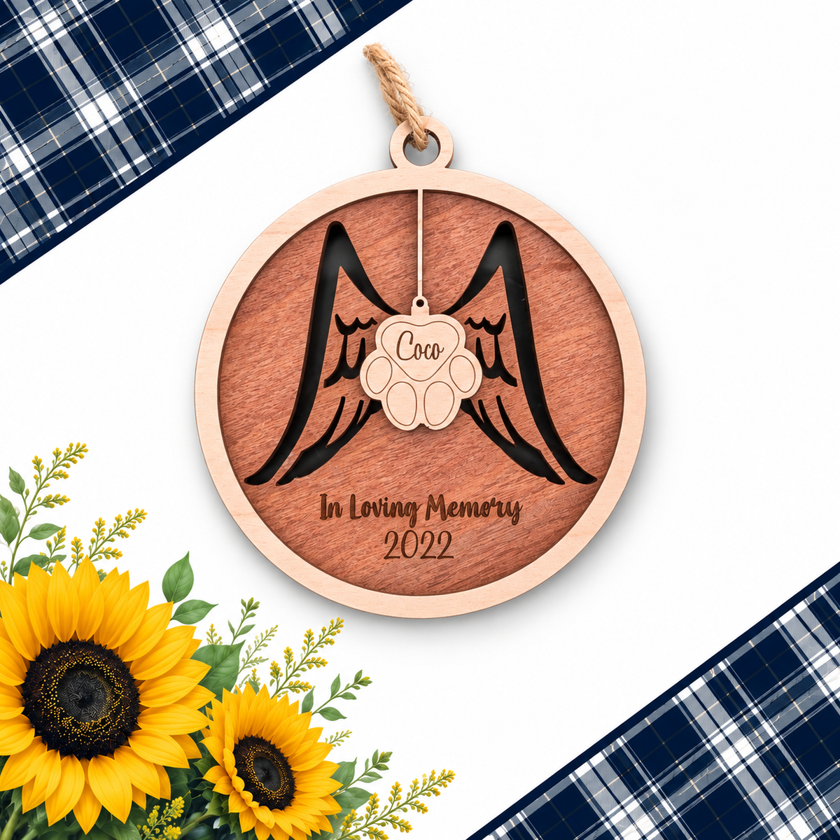 Personalized Angel Memorial Ornament – Fundraiser Item