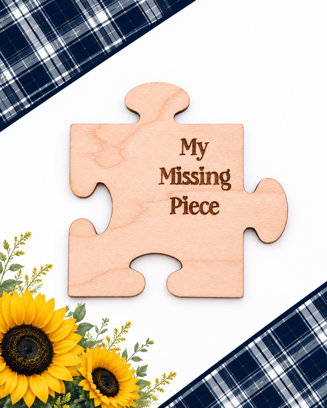 Engraved “My Missing Piece” Keepsake