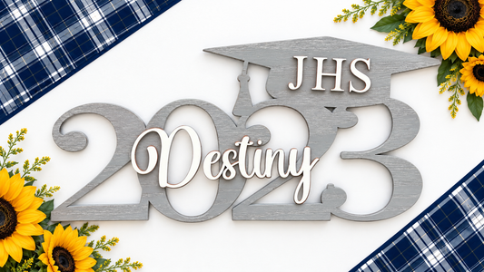 Personalized Senior Photo Sign Prop