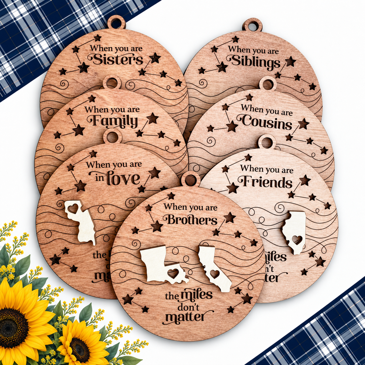 Togetherness Family Ornament or Magnet