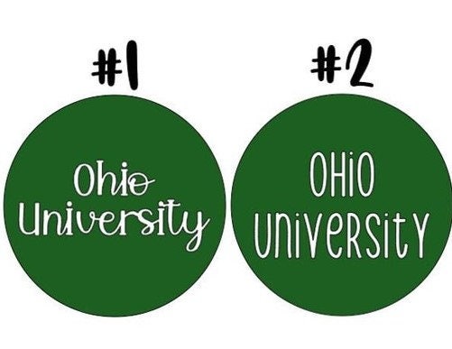 Personalized college ornament graduation keepsake
