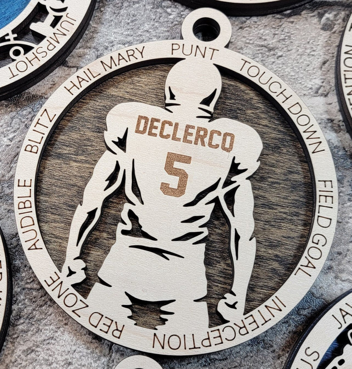 Personalized sports Christmas ornament athlete keepsake