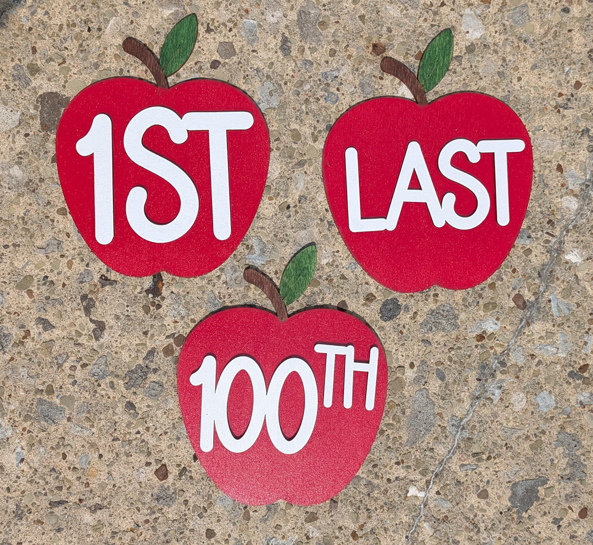 Personalized interchangeable school sign for first and last day photos