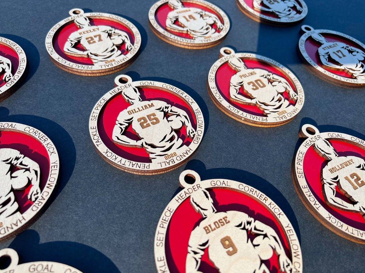 Personalized sports Christmas ornament athlete keepsake